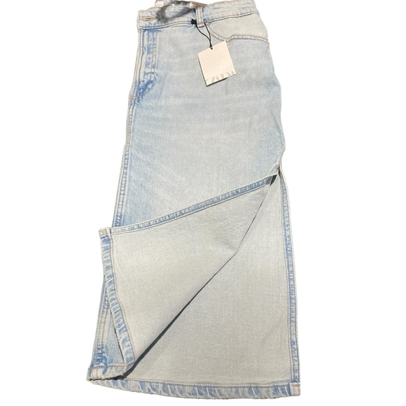 Zara Side Slit Denim Skirt NWT - Picture 7 of 13